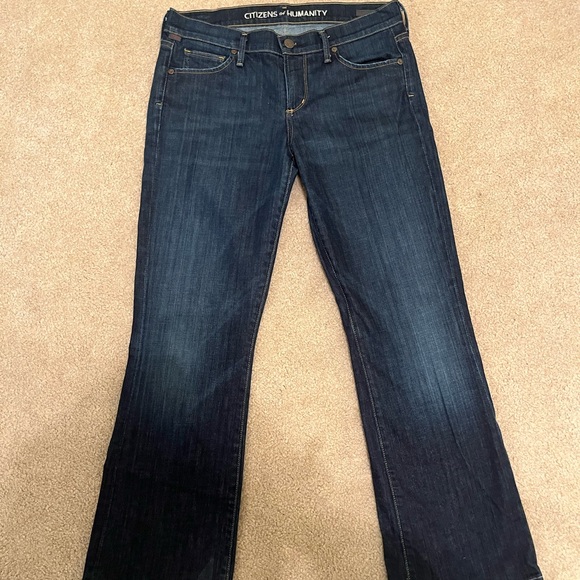 Citizens Of Humanity Blue Boot Cut Jeans - Picture 1 of 6